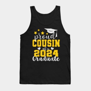 Proud Cousin of 2024 Graduate Awesome Family College Tank Top